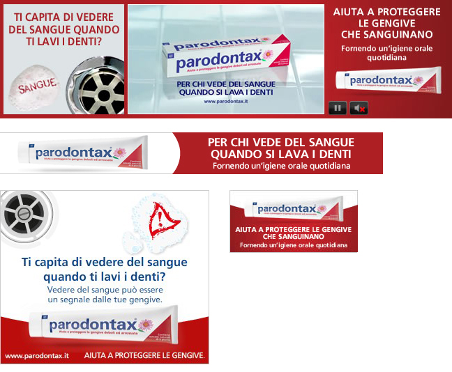 Campagna banner Parodontax