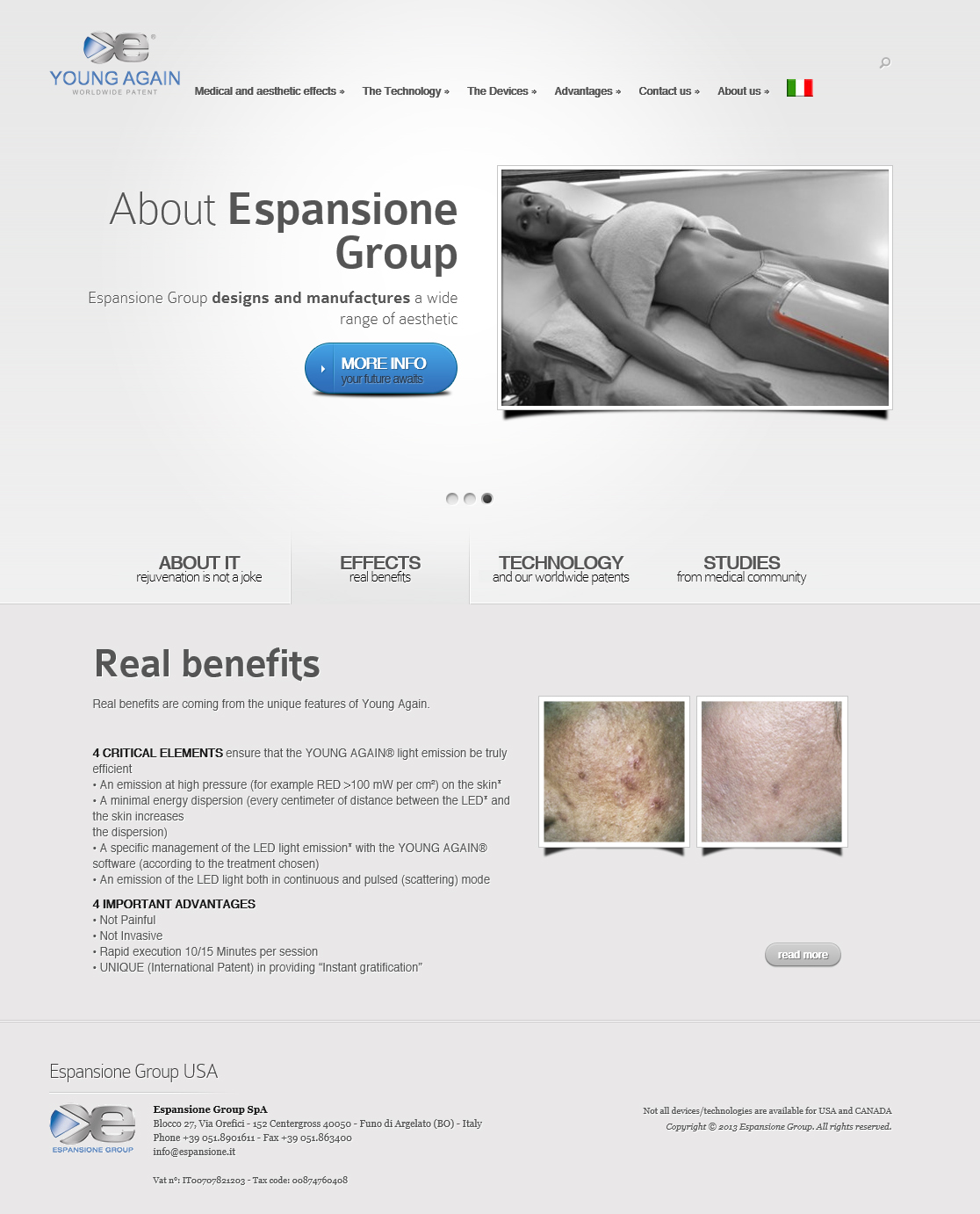 Espansione Group SpA/Young Again - Sito internet