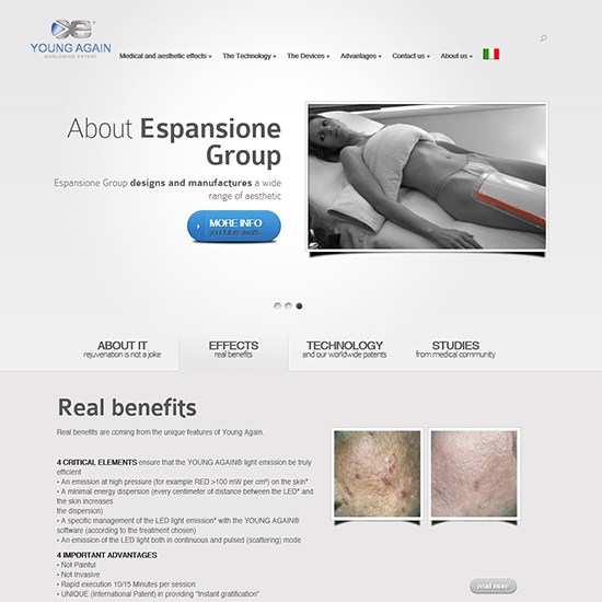 Espansione Group SpA/Young Again - Sito internet