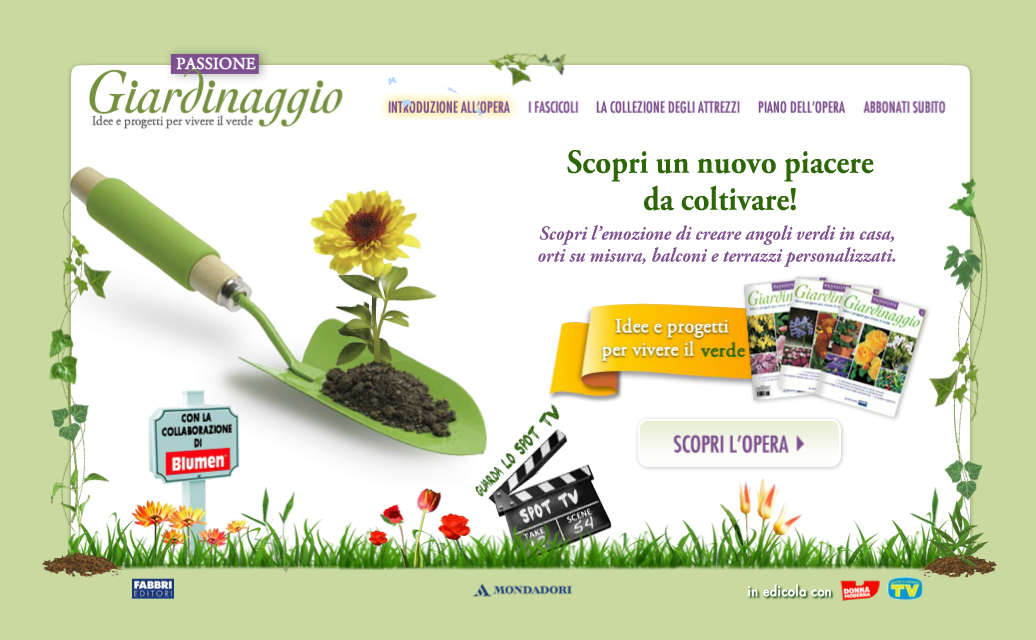 Mondadori - Giardinaggio, home page