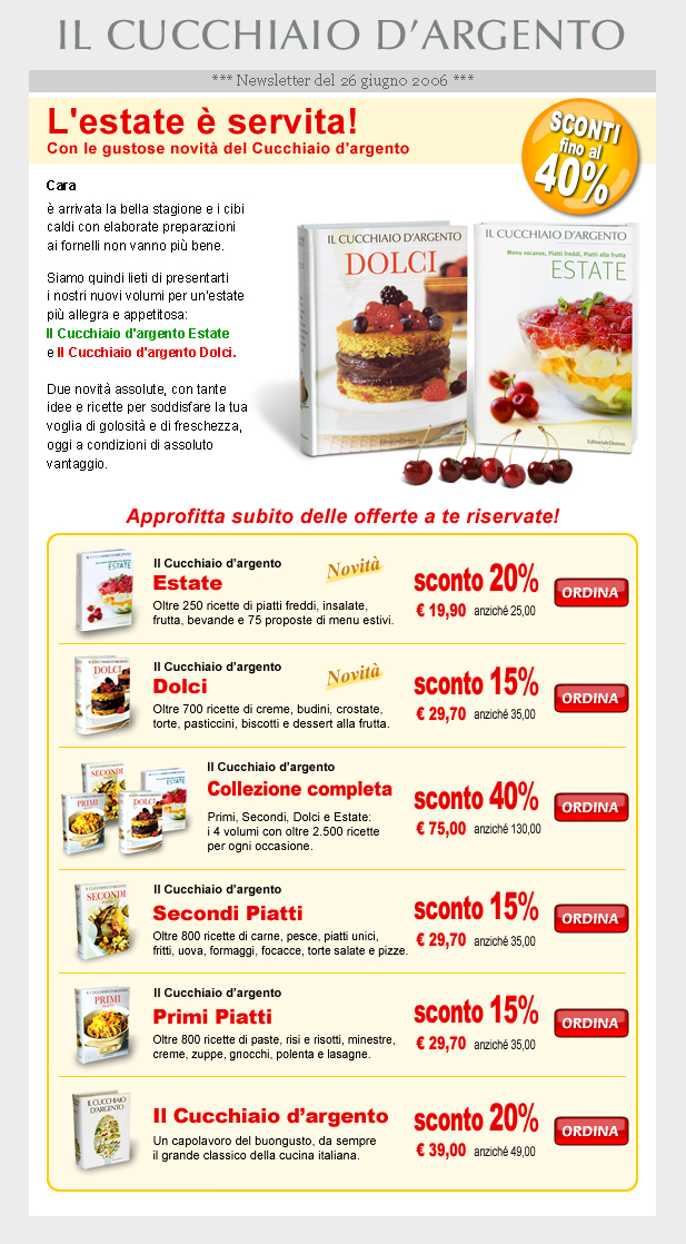 Newsletter 2 - Cucchiaio d'Argento