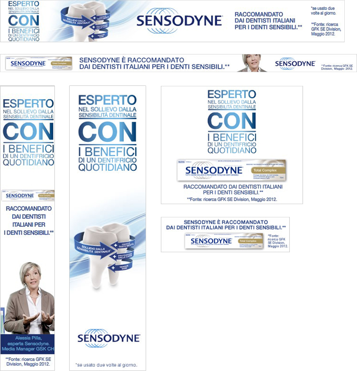 Campagna di banner Sensodyne