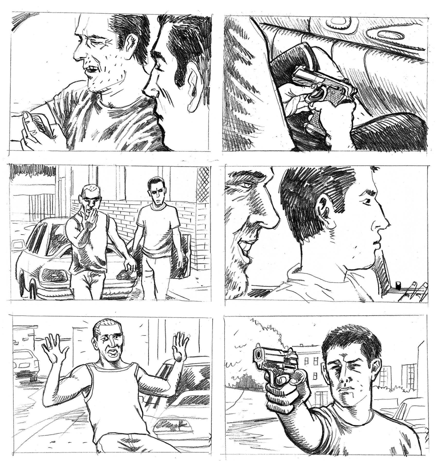 Storyboard illustrato per cinema