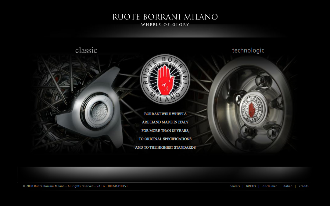 Sito web Ruote Borrani