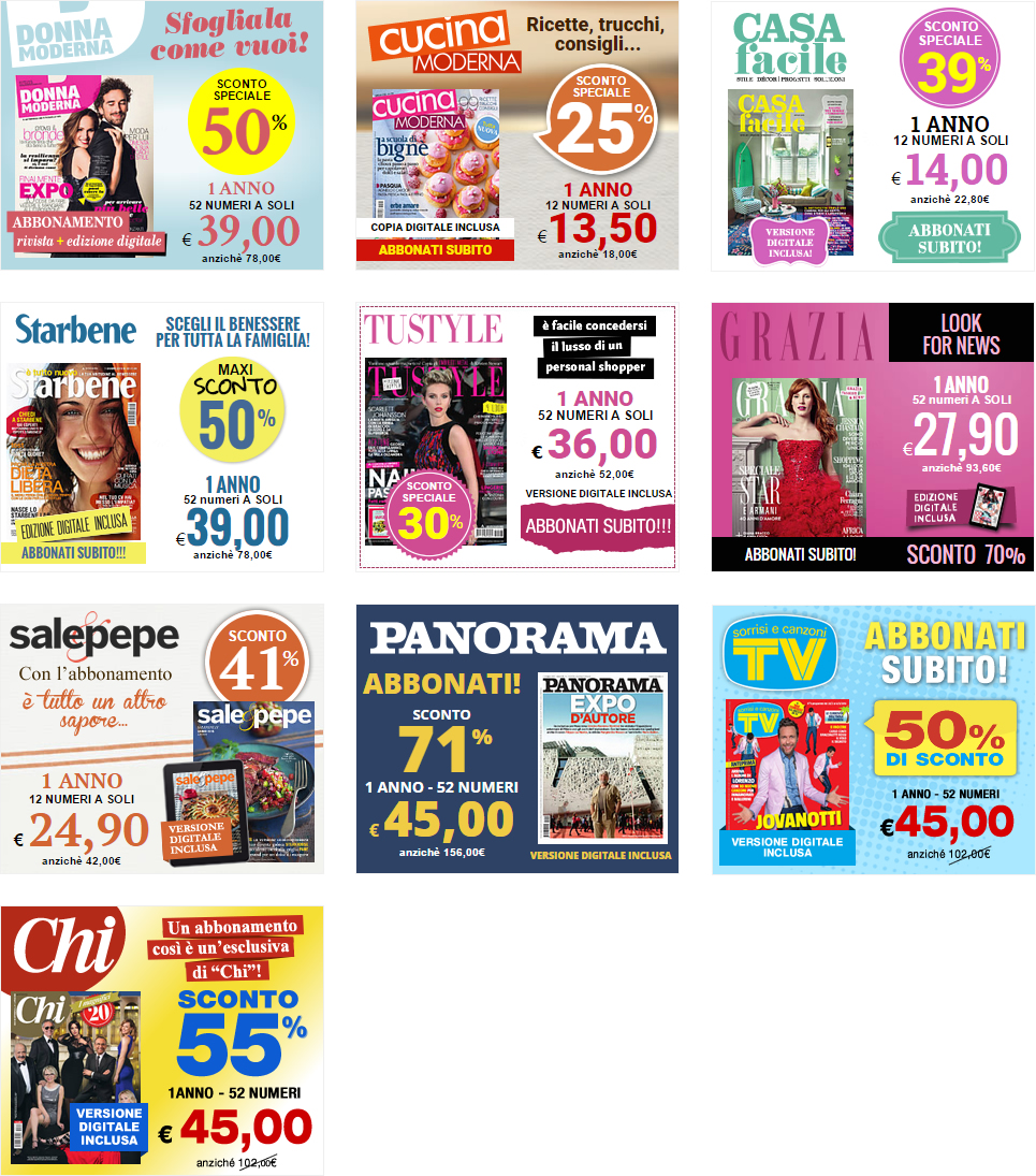 Mondadori campagna Banner HTML5