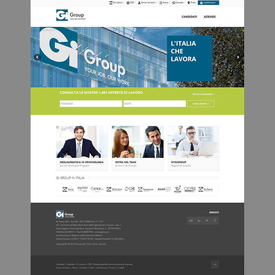 Gi Group sito web