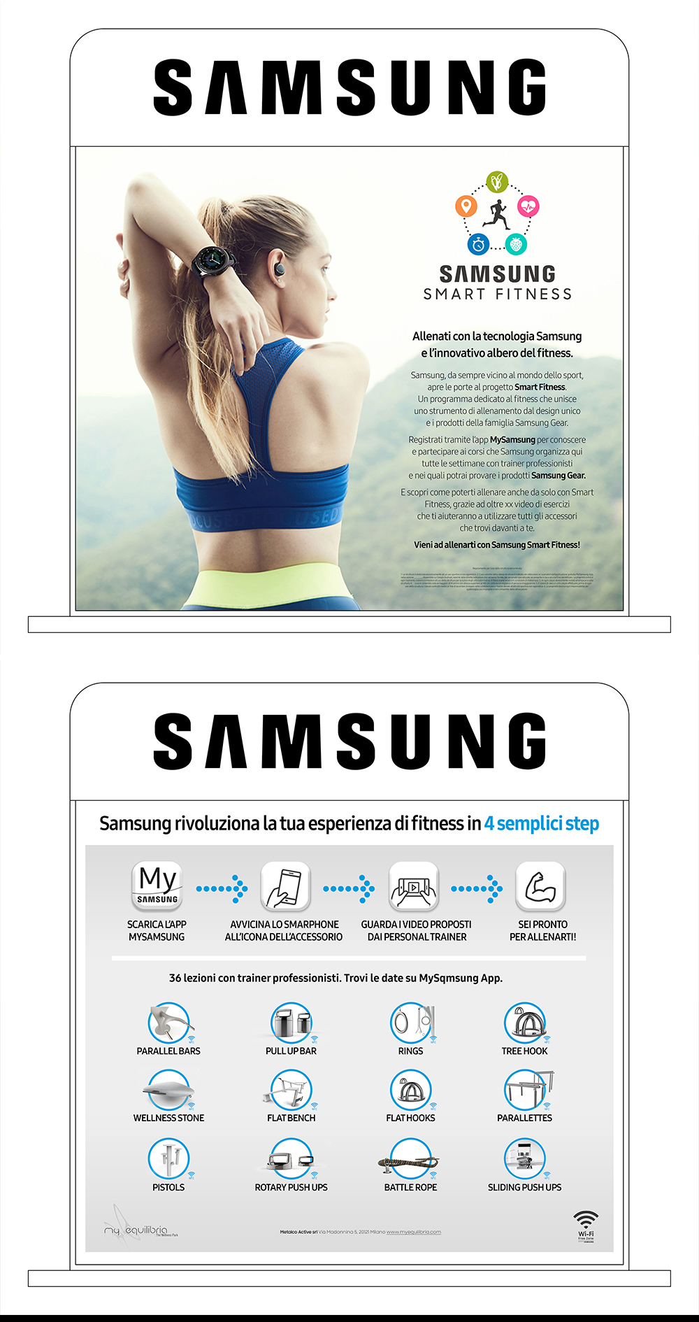 Totem Samsung smart fitness