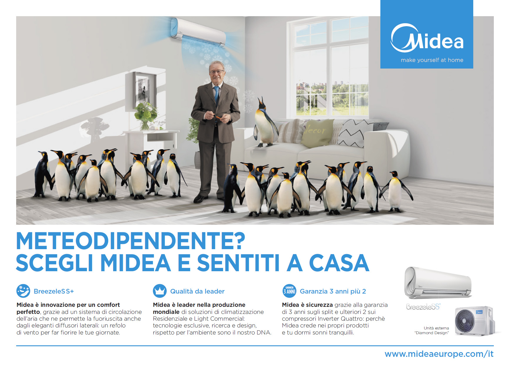 Campagna stampa Midea con il Colonnello Giuliacci