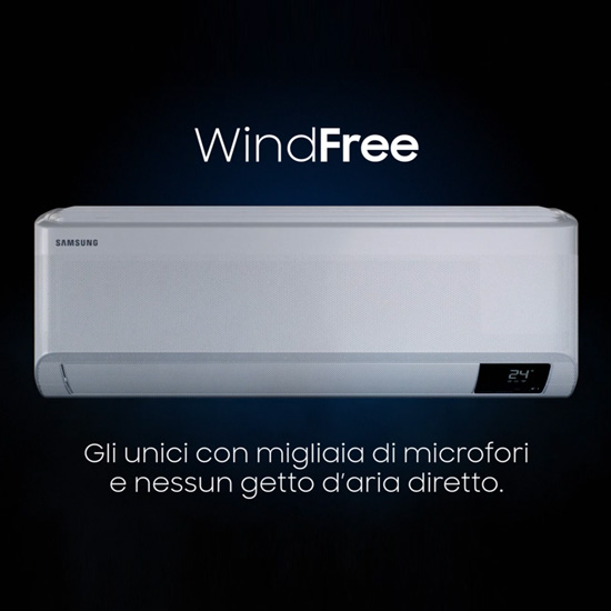 Samsung video climatizzatore WindFree