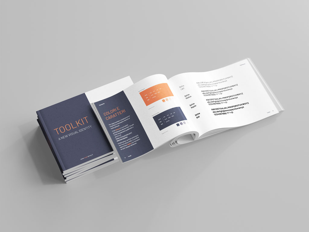 Roger Group tool kit e brand identity