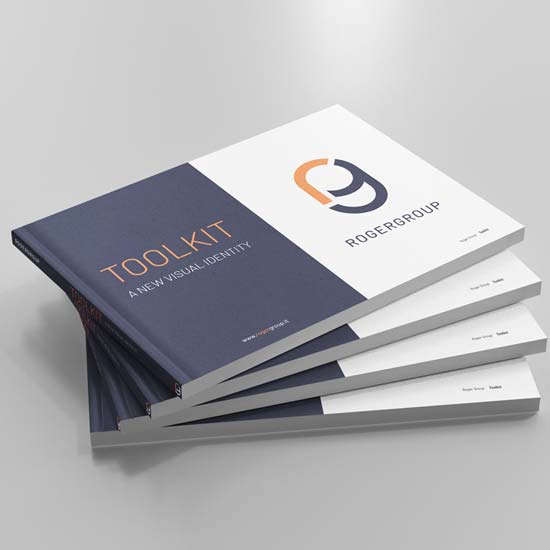 Roger Group tool kit e brand identity