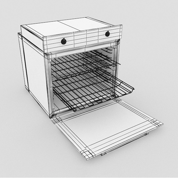 Configuratore 3D interattivo wireframe