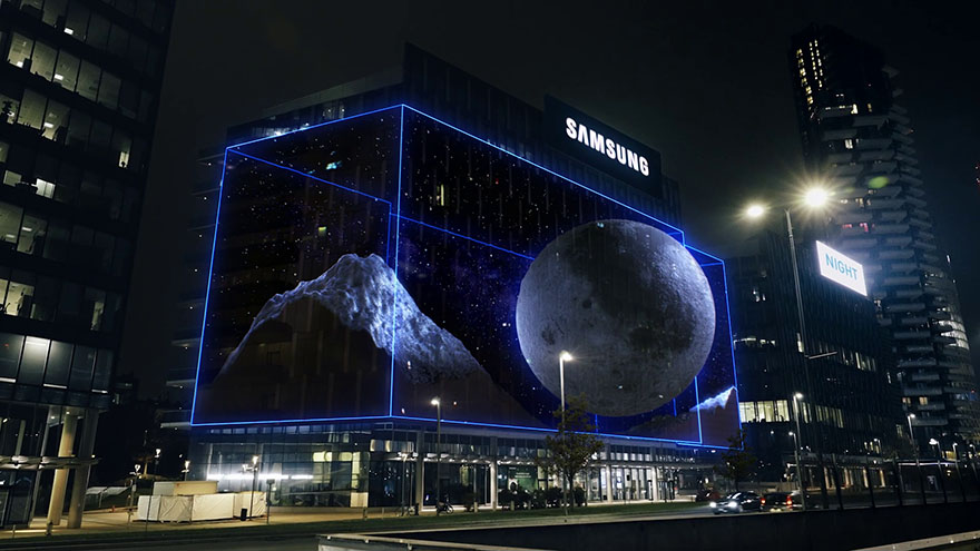 Samsung, video virtual mapping Galaxy S23 Unpacked